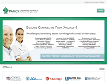 Tablet Screenshot of pahcs.org